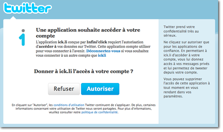 Connexion à Twitter