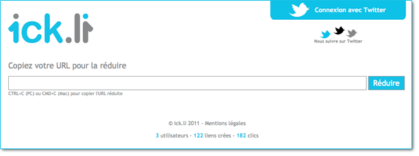 Outil de réduction d'url
